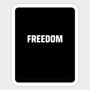 Political Avenger Freedom Sticker